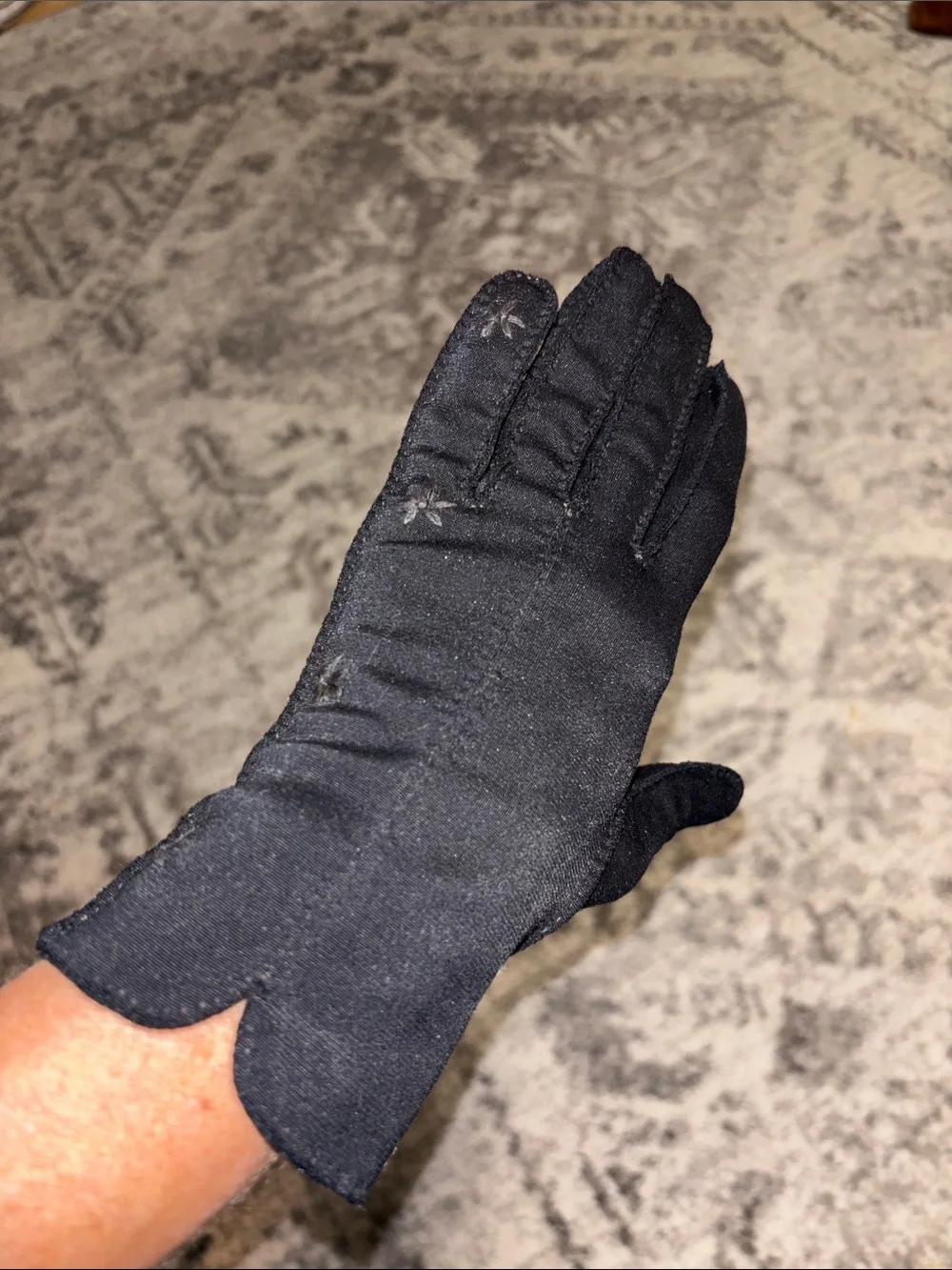 Vintage black ladies gloves